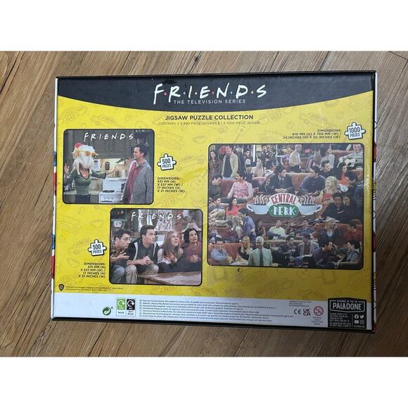 Nib- Friends TV Show 3 Jigsaw Puzzle Collection SET NEW IN BOX - Picture 3 of 4